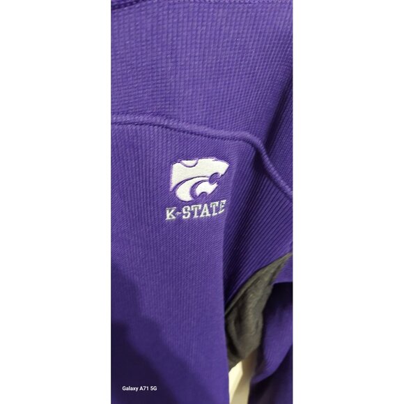 Kansas State University Colosseum Purple 1/4 Zip Pullover Sz XL NCAA Football - Picture 6 of 10